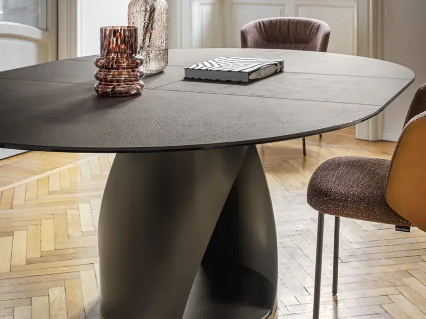 Thumbnail: Calligaris Cyclone Uitschuifbare Ronde Tafel