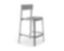 Calligaris Skin barkruk in kunststof - stapelbaar
