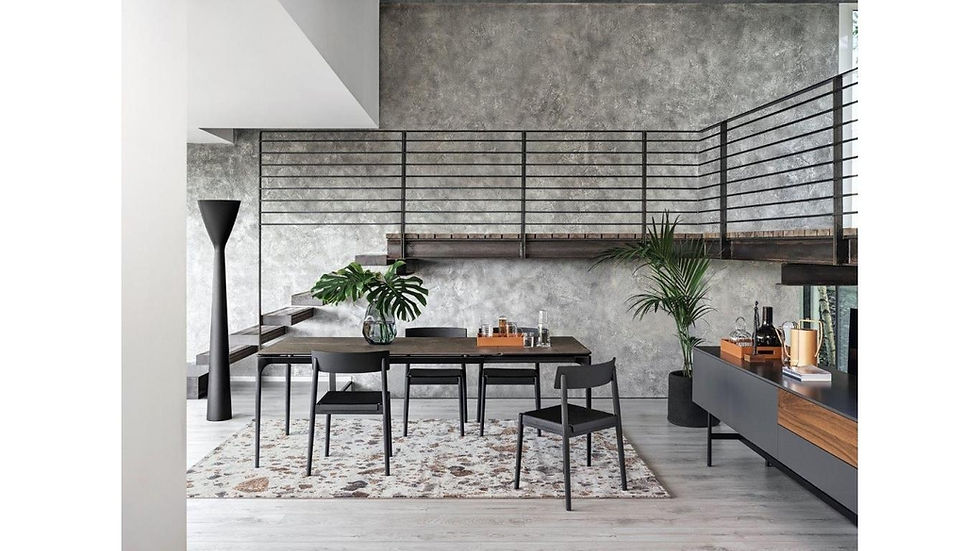Thumbnail: Calligaris Silhoutette Uitschuifbare Tafel Keramiek