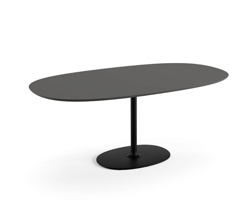 Arper Dizzie Ovale tafel met centrale kolom