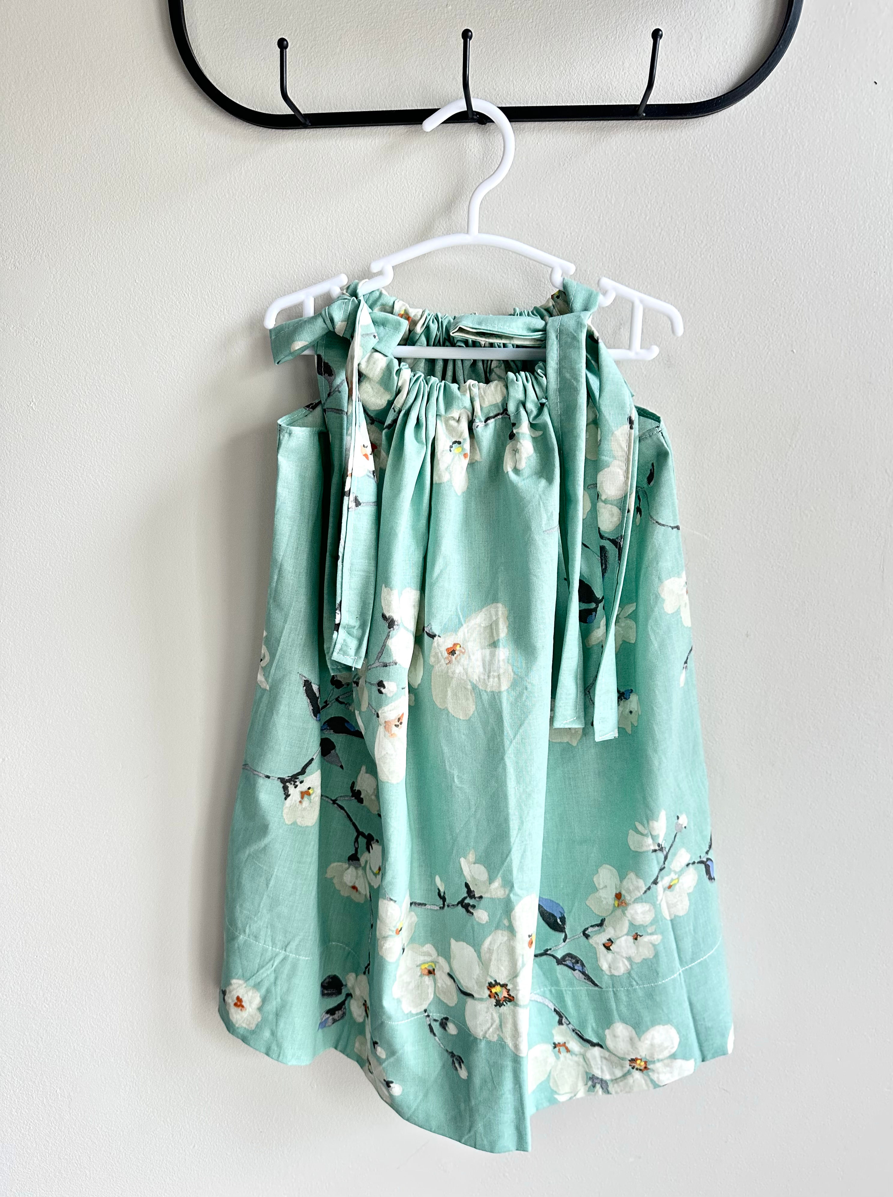 Mint Floral Pillowcase Dress