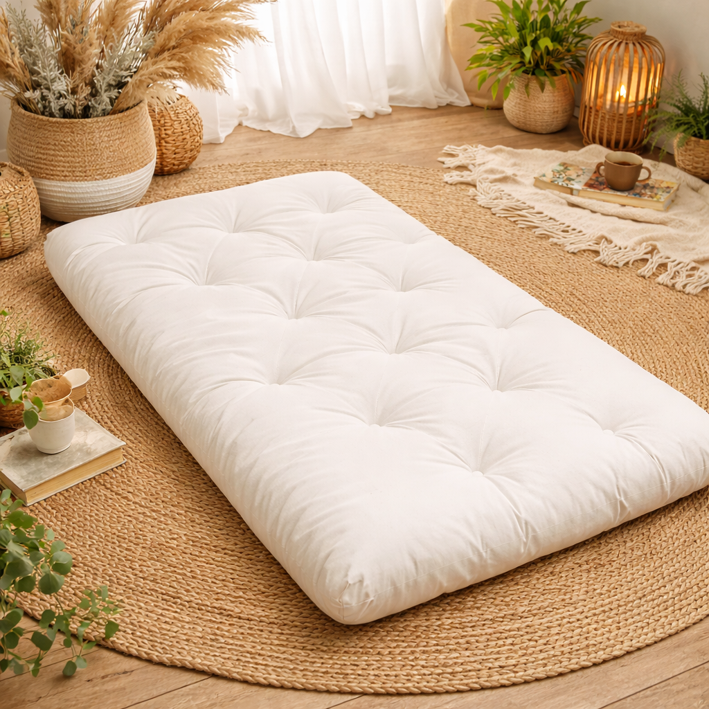 Organic Shikibuton EcoWool Filled 2"-5"