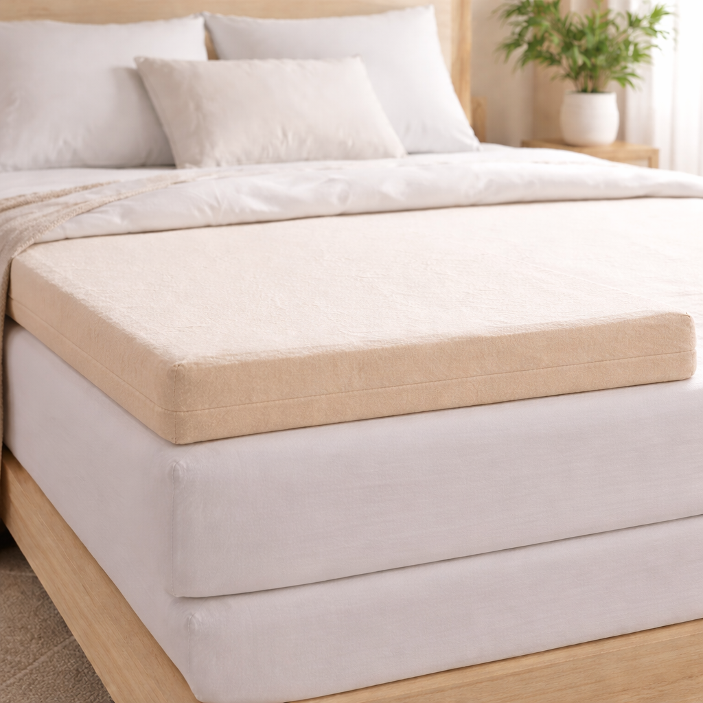 Organic Mattress Topper Cover 2" or 3" Budget Zippered