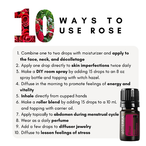 doTERRA CPTG Rose Essential Oils 5ml | HealthyBodyHeadToToe