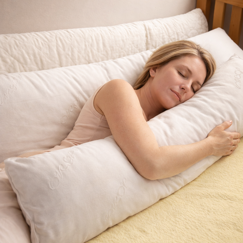 Organic Pregnancy, Support, Breastfeeding, co-Sleeping Body Support Pillow