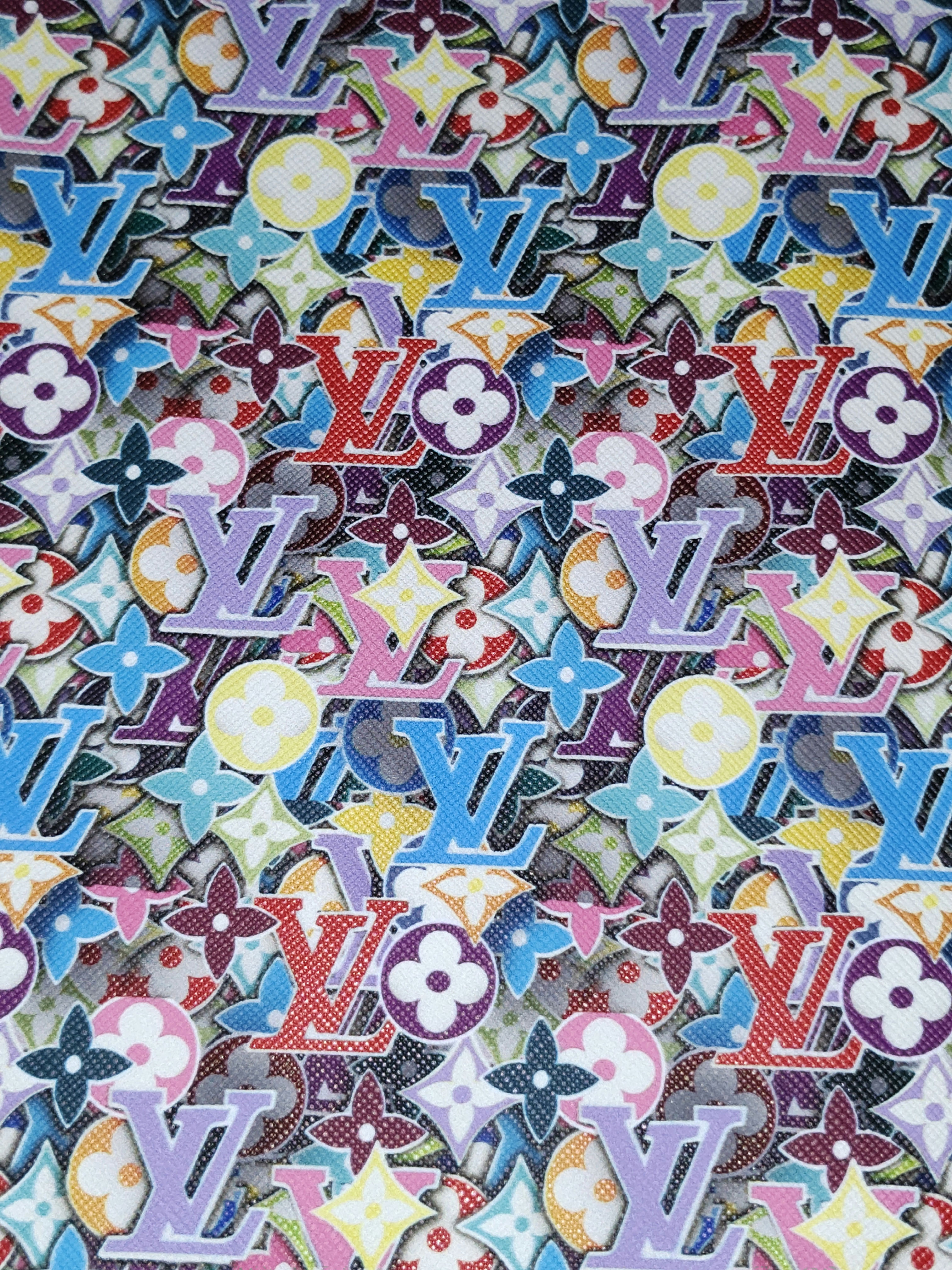 LV faux leather sheet 