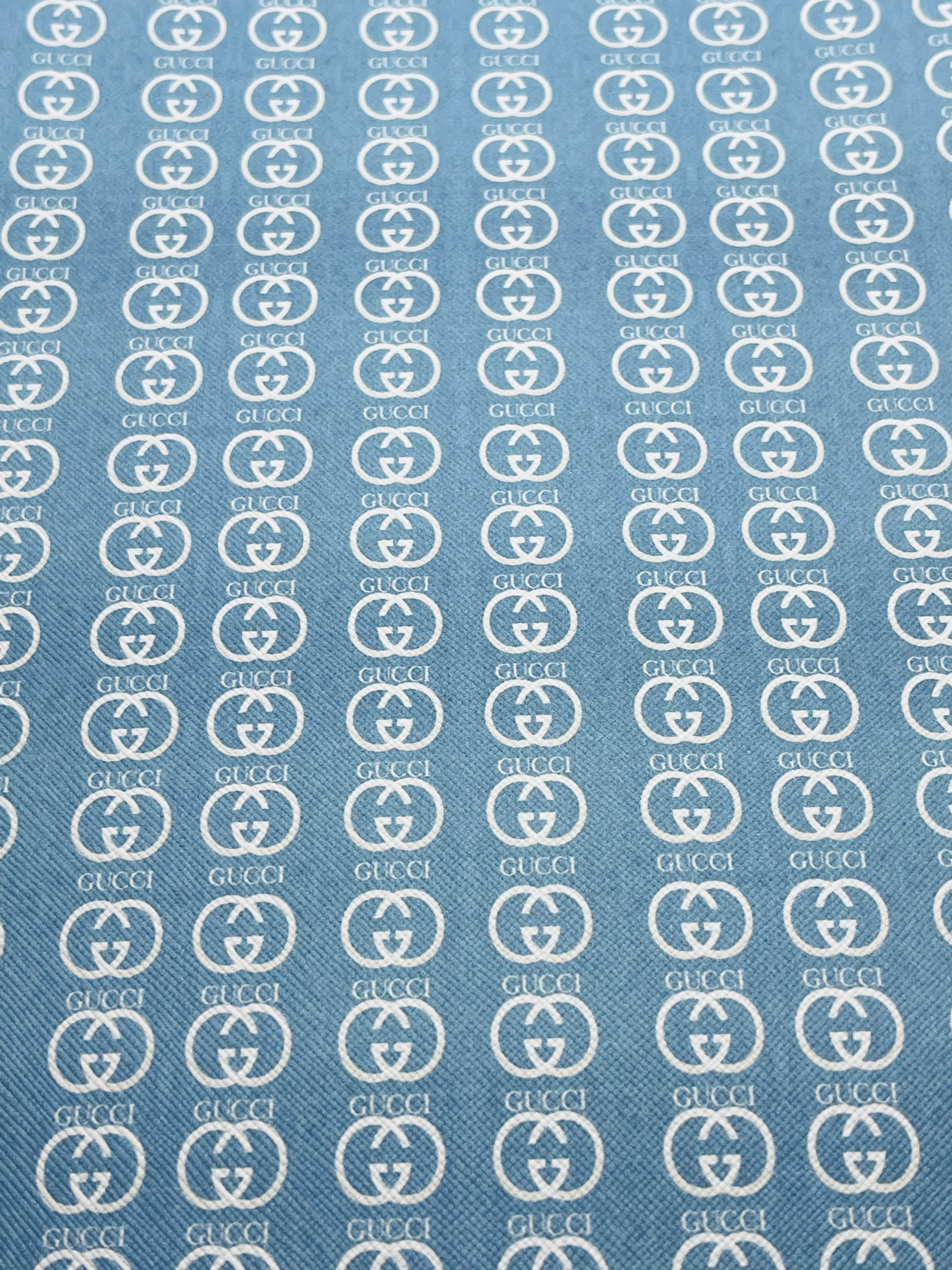 GG Faux leather sheet (Denim)