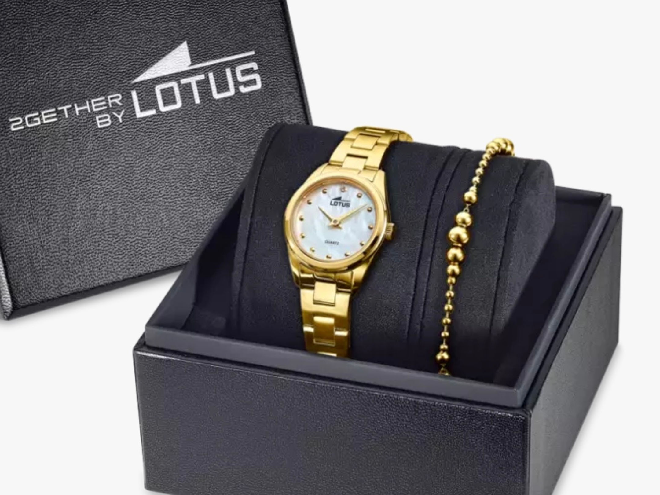 Reloj Lotus mujer con pulsera Dorado