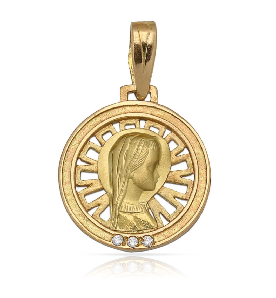 Medalla Virgen  Niña  Oro