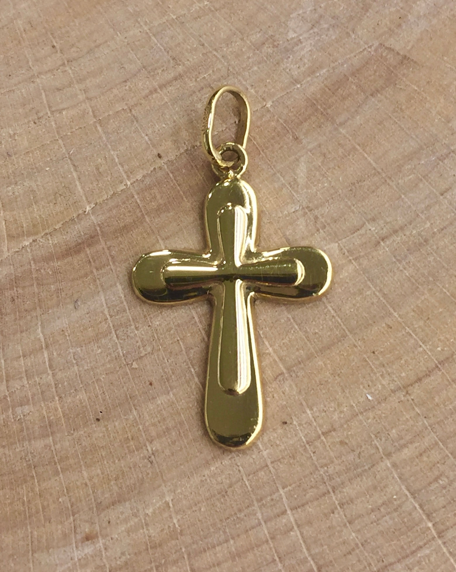 Colgante  Cruz Oro 1 Ley