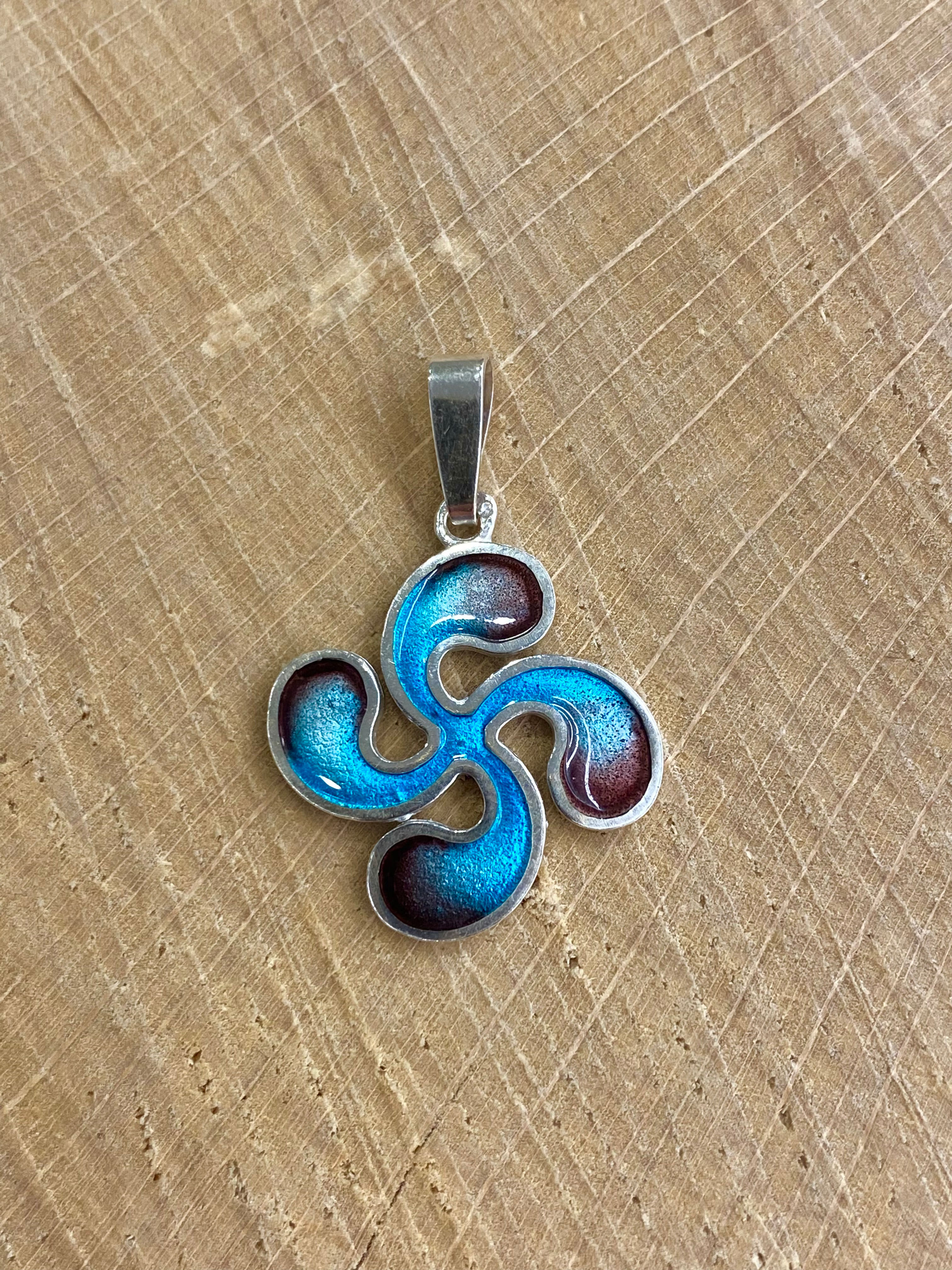 Colgante  LauBuru Plata y Esmalte 