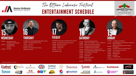 The Ottawa Lebanese Festival: A Summer Celebration for 36 Years!