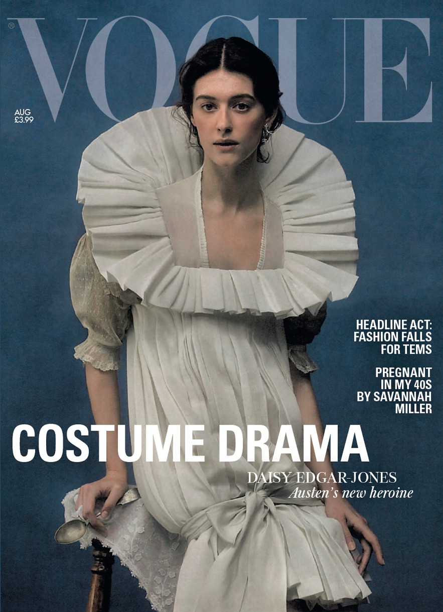 British Vogue August 2026 issue cover, featuring actress Daisy Edgar-Jones