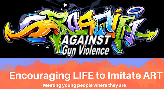 Graffiti Against Gun Violence Draft Flyer Logo