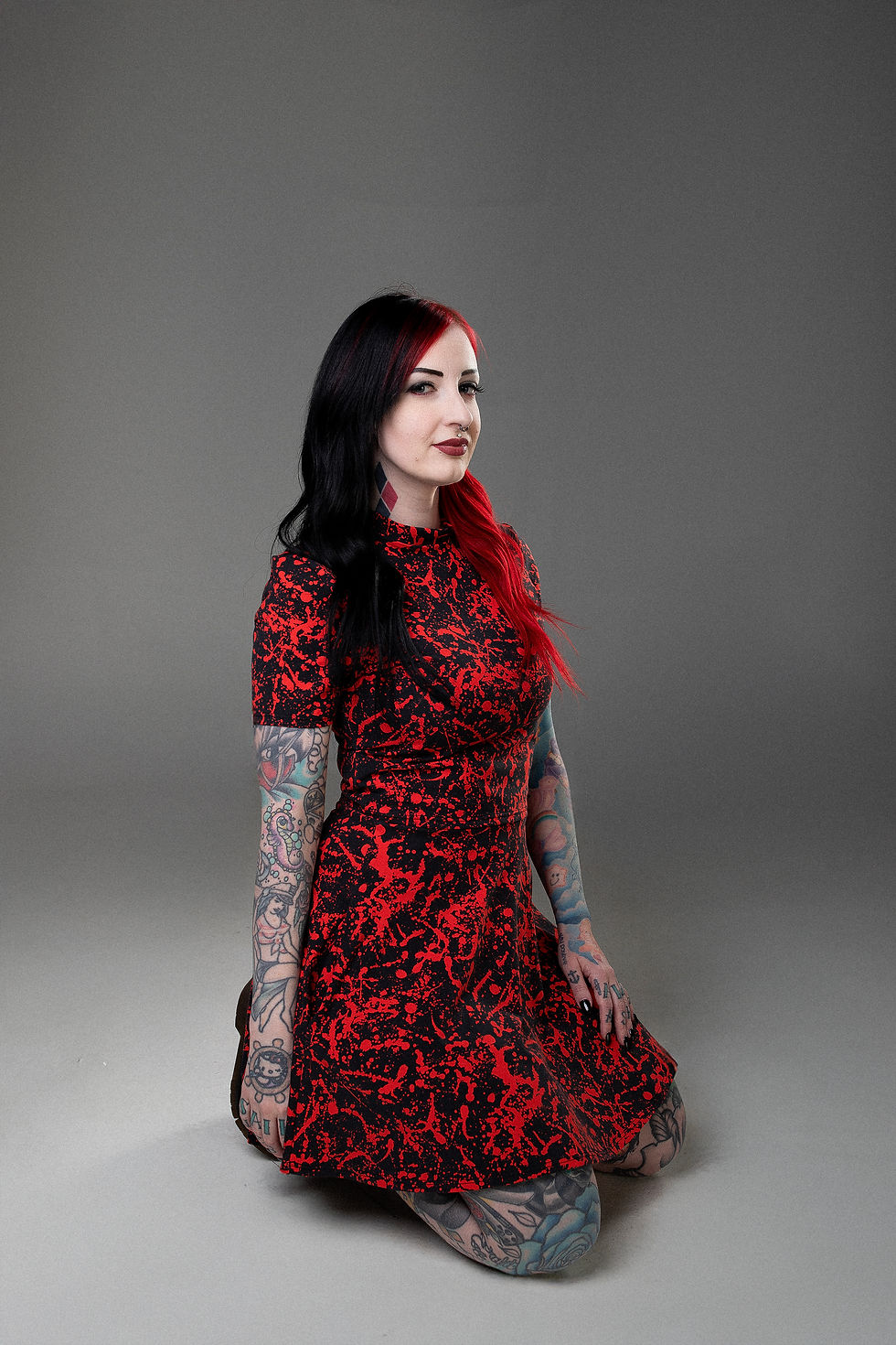 Miniatura: Cropped T-Shirt - Blood Splatter - Slasher Collection