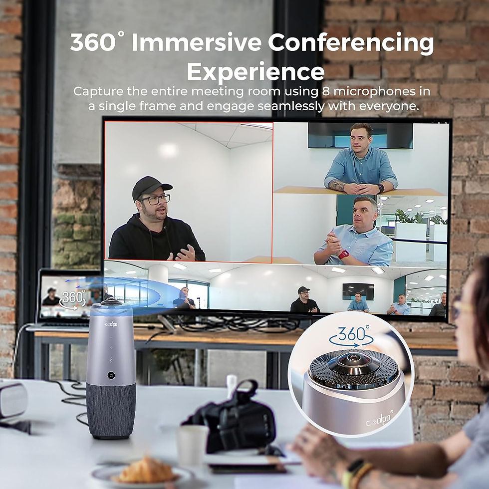 Miniatură: Coolpo AI Huddle Pana 360° video conference camera