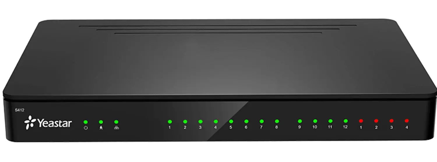 Yeastar S-Series PBX - S412 Lite 4x FXS on board 8 SIP-User (V4)