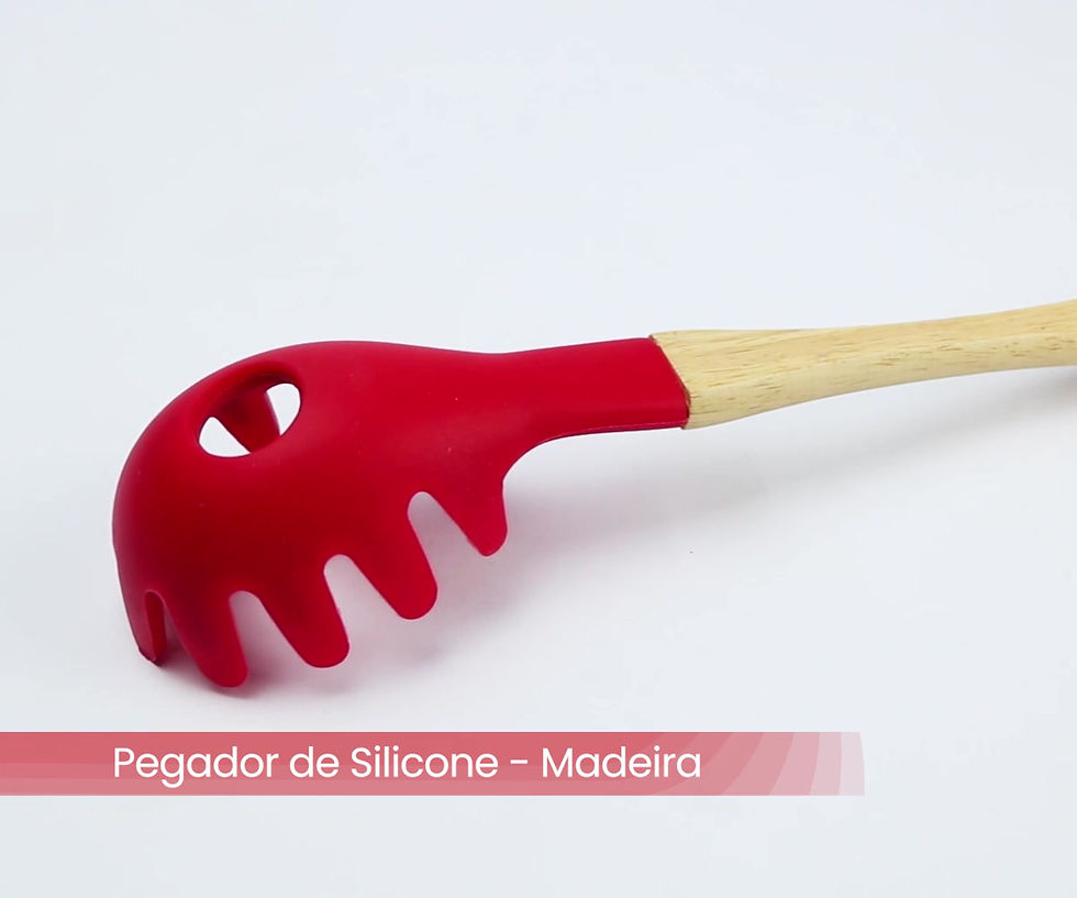 Miniatura: Pegador de Silicone - Com Cabo de Madeira