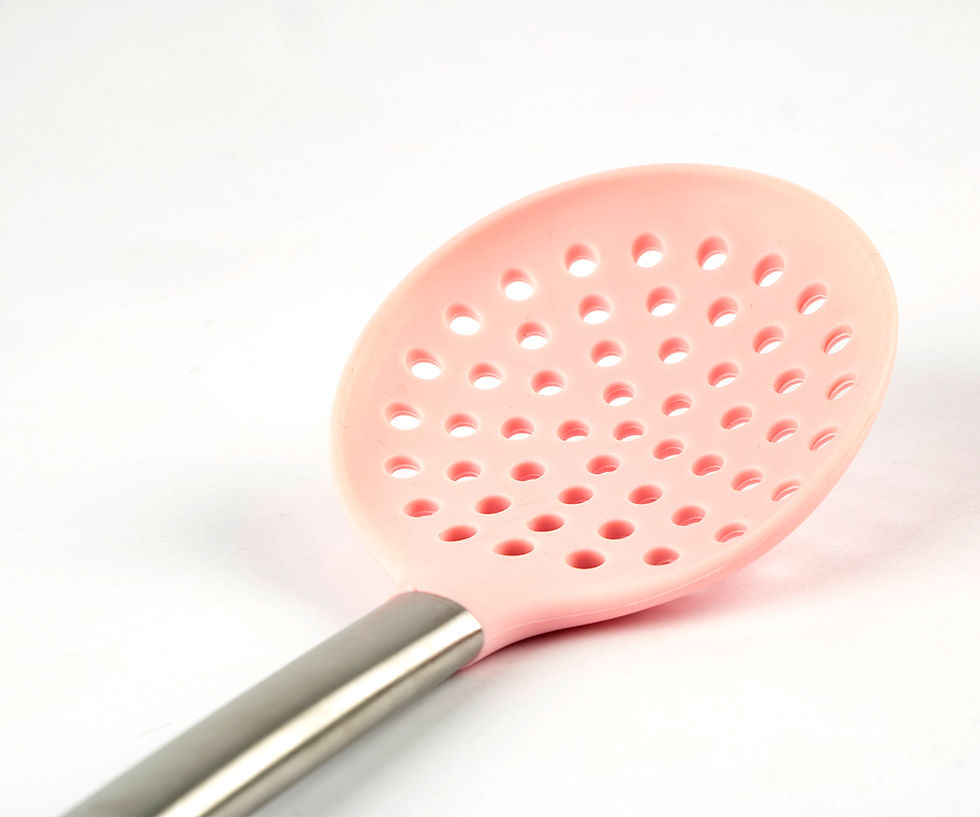 Miniatura: Escumadeira de Silicone - Com Cabo Inox