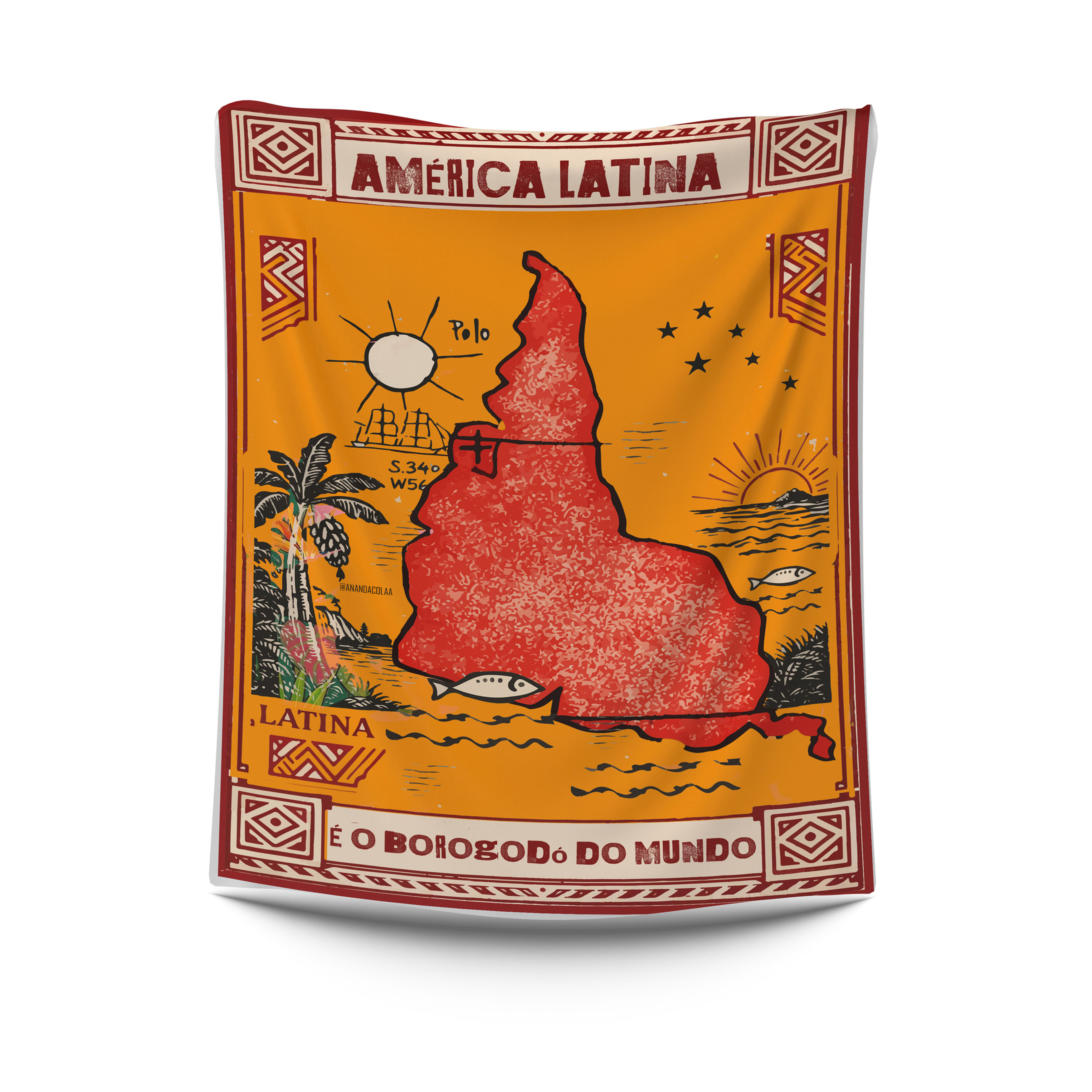 Bandeira Decorativa - América Latina