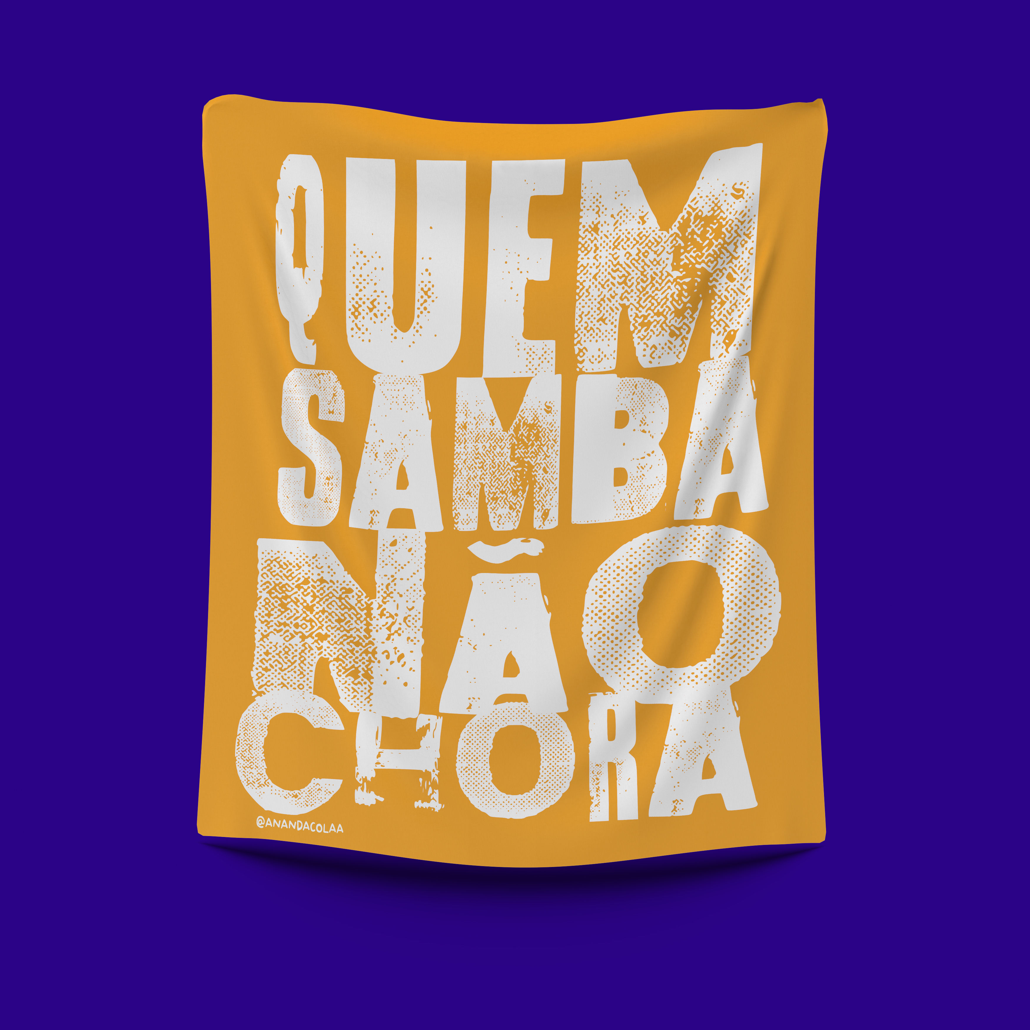 Bandeira Decorativa - Não chora
