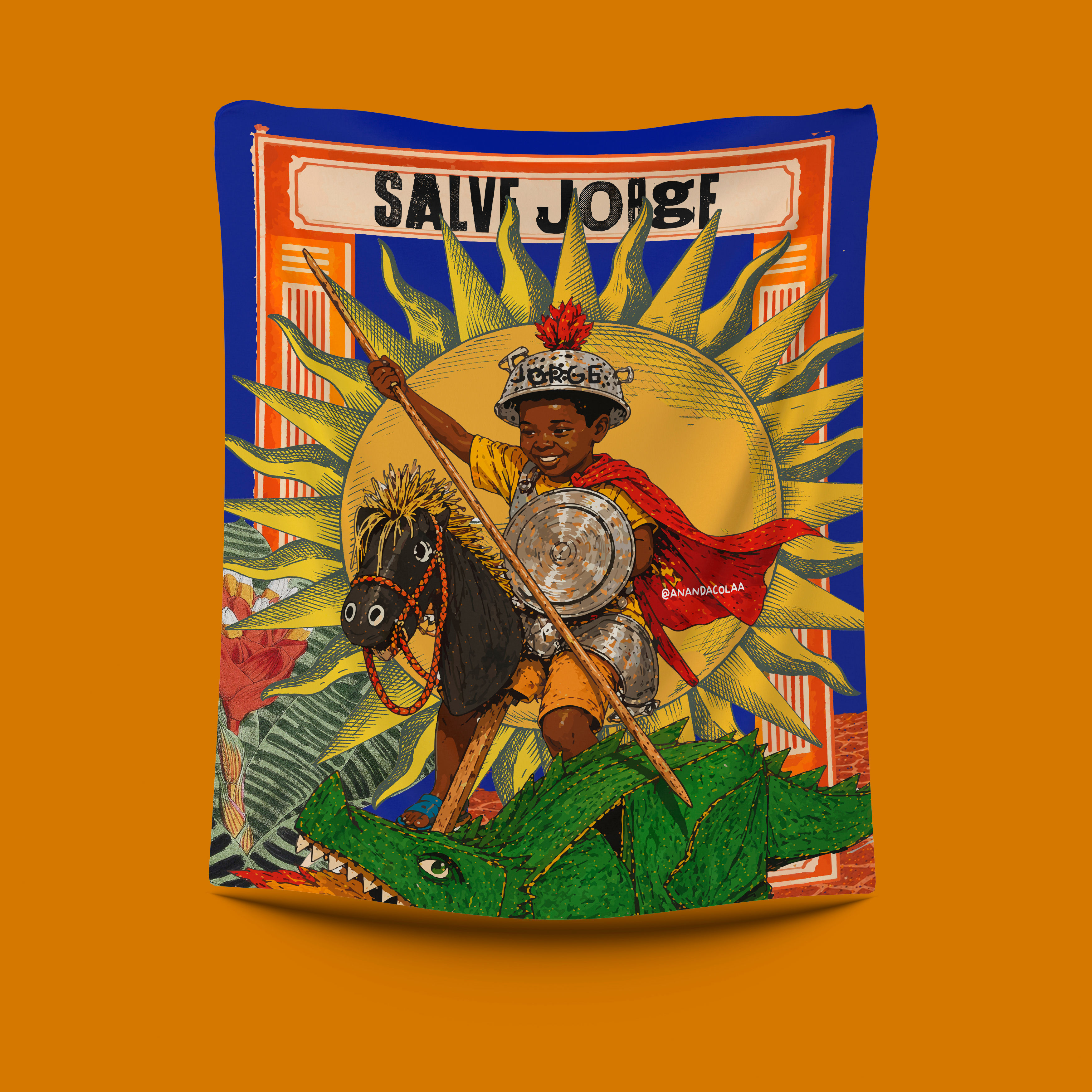 Bandeira Decorativa - Menino Jorge