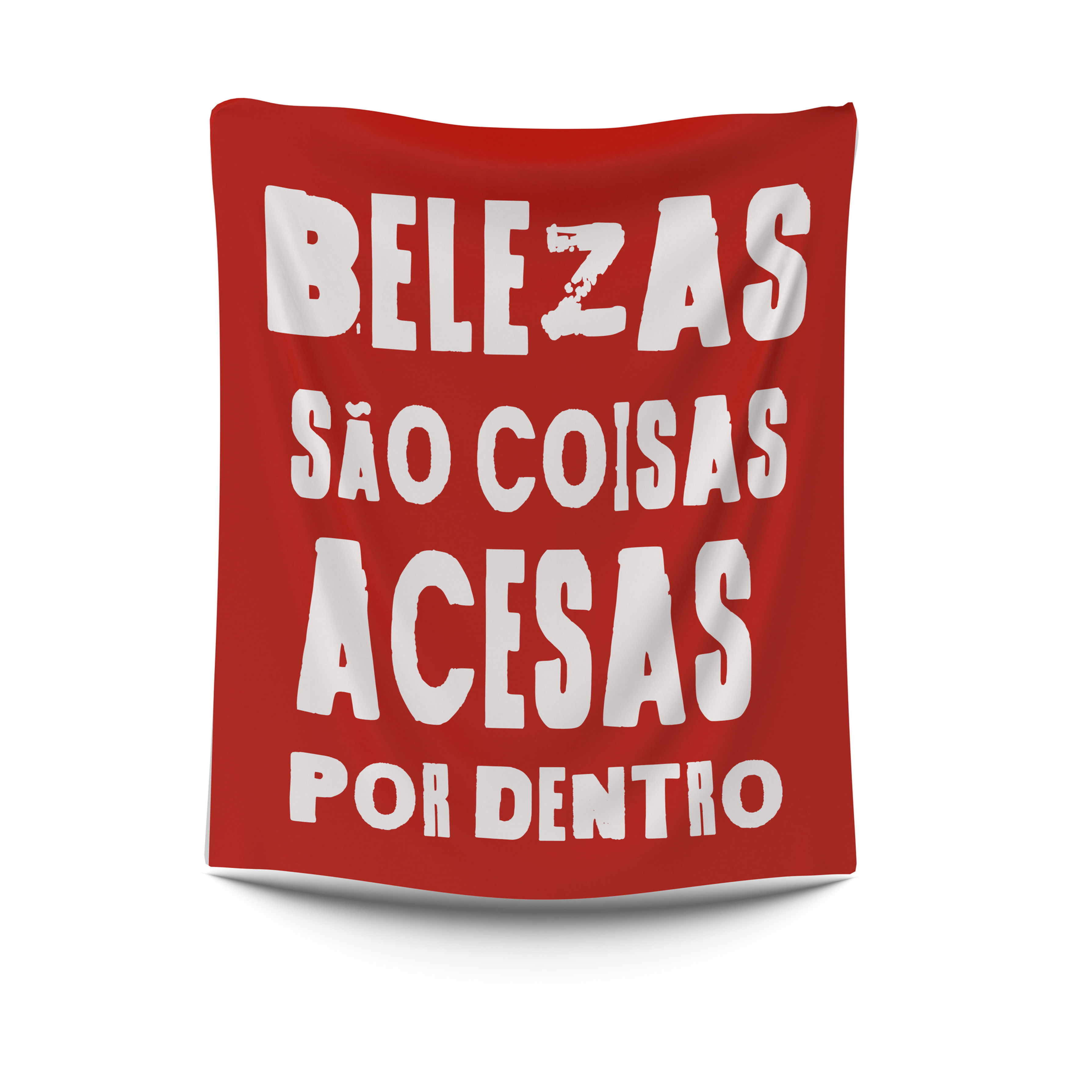 Bandeira Decorativa - Beleza são coisas acesas por dentro