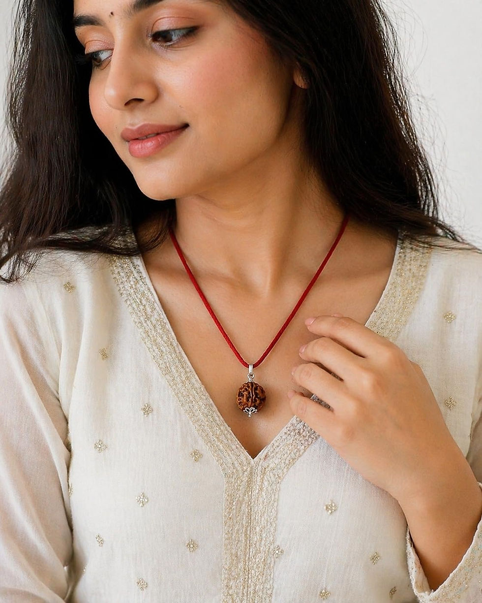 4 Mukhi Rudraksha Pendant