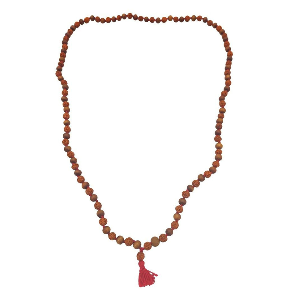 Panchmukhi rudraksh With Sandalwood Mala