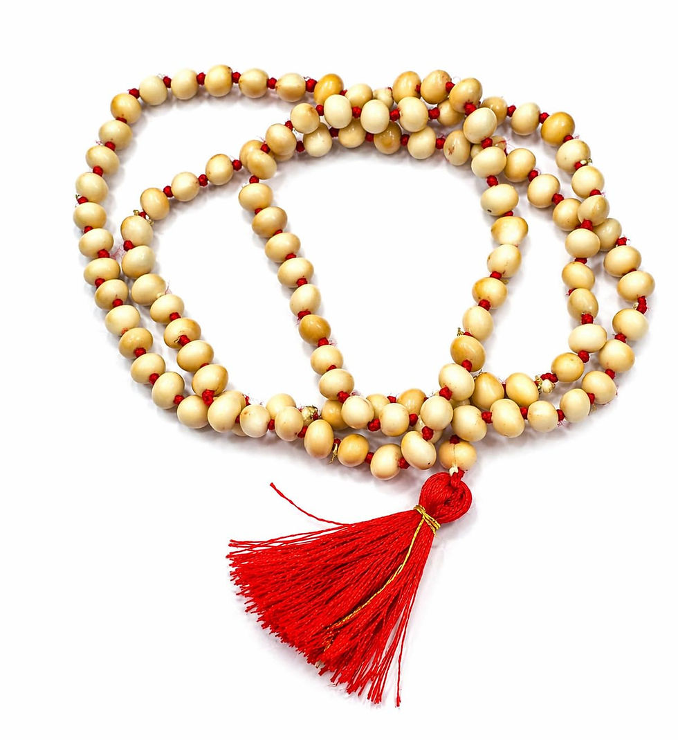 Gunja White Mala