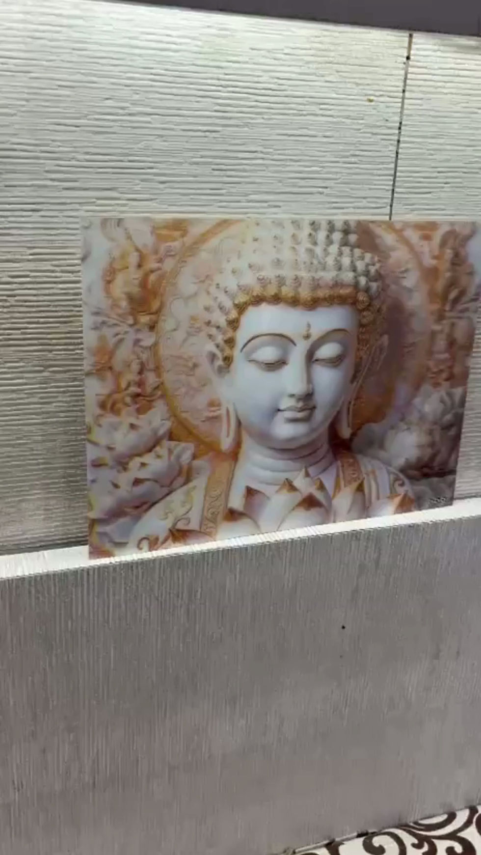 Thumbnail: SHREERUDRA 5D Animation Lord Buddha Wall Poster | Buddha Wall Decor