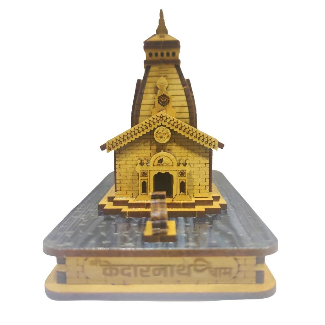 3D Kedarnath Temple for Car Dashboard