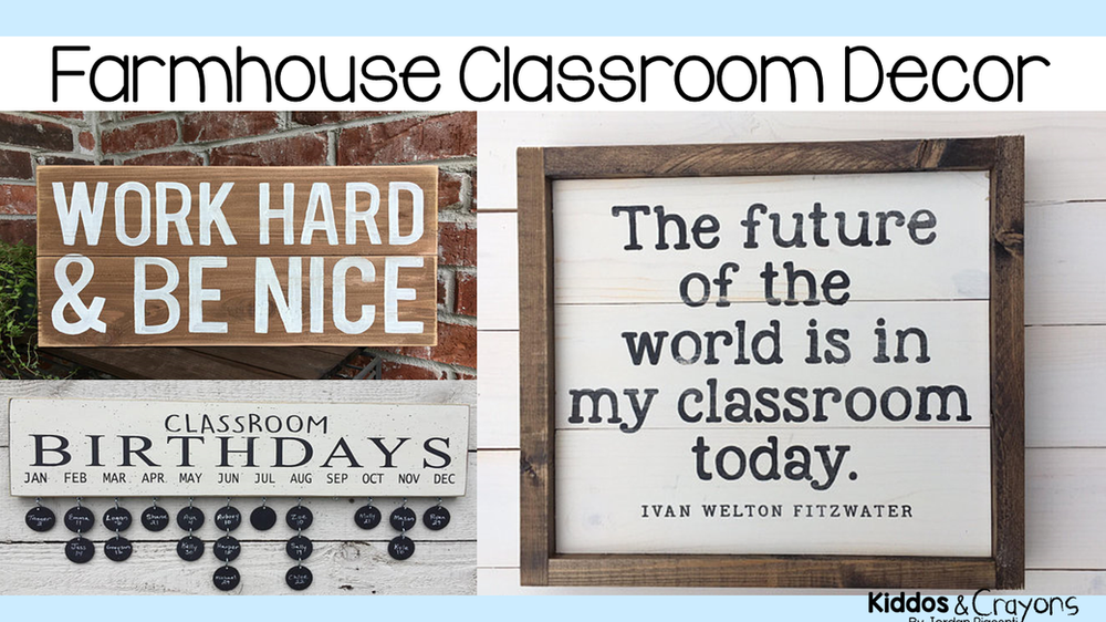 8 Accents to Decorate Your Rustic Farmhouse Themed Classroom