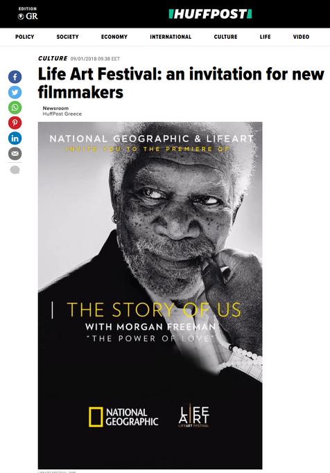 LifeArt Festival, Premieres, the story of us with Morgan Freeman, National Geographic