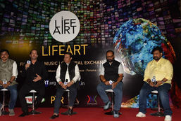 LifeArt in association with FWICE and PVR Cinemas unveiling by padamshri Anup Jalota & Ran