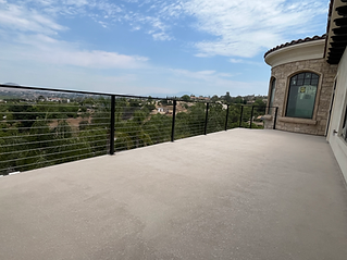 Large deck overlooking scenic valley