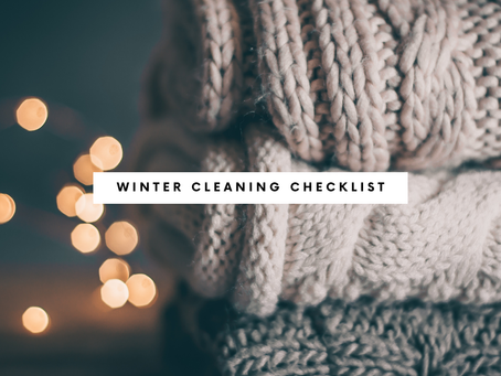 Winter cleaning checklist