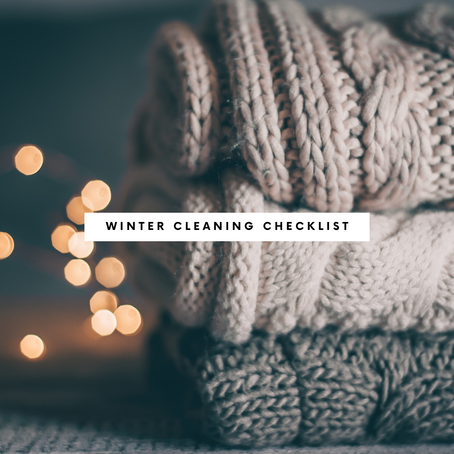 Winter cleaning checklist