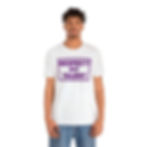 Thumbnail: Talent Unisex Jersey Short Sleeve Tee-Black & Purple or White & Purple   