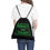 Thumbnail: Respect My Talent-Outdoor Drawstring Bag-Black & Green