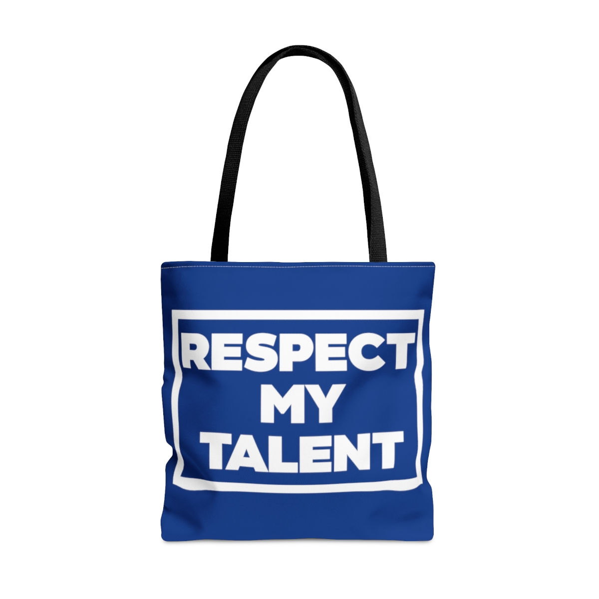 Respect My Talent - Tote Bag-Blue & White