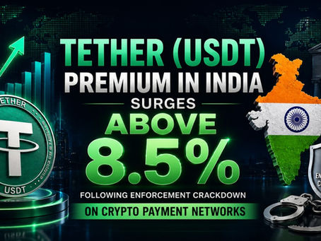 Tether (USDT) Premium in India Surges Above 8.5% Following Enforcement Crackdown on Crypto Payment Networks