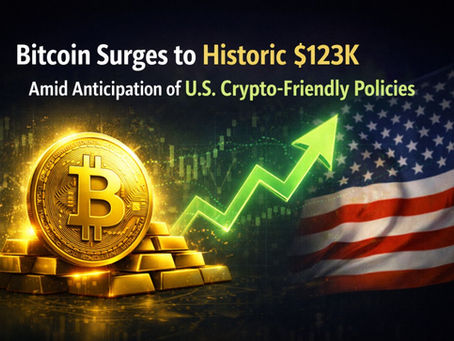 Bitcoin Surges to Historic $123K Amid Anticipation of U.S. Crypto-Friendly Policies