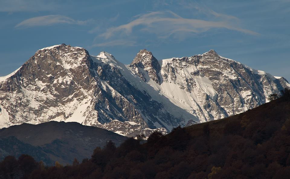 Monte Rosa visto dall'alpe Bonda