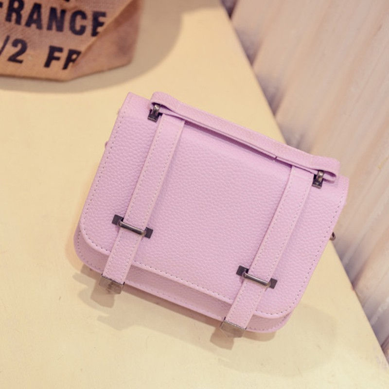 Thumbnail: Belt Design Sling Bag Purple