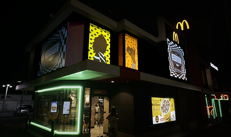 Video Mapping Beetlejuice McDonald's 2024