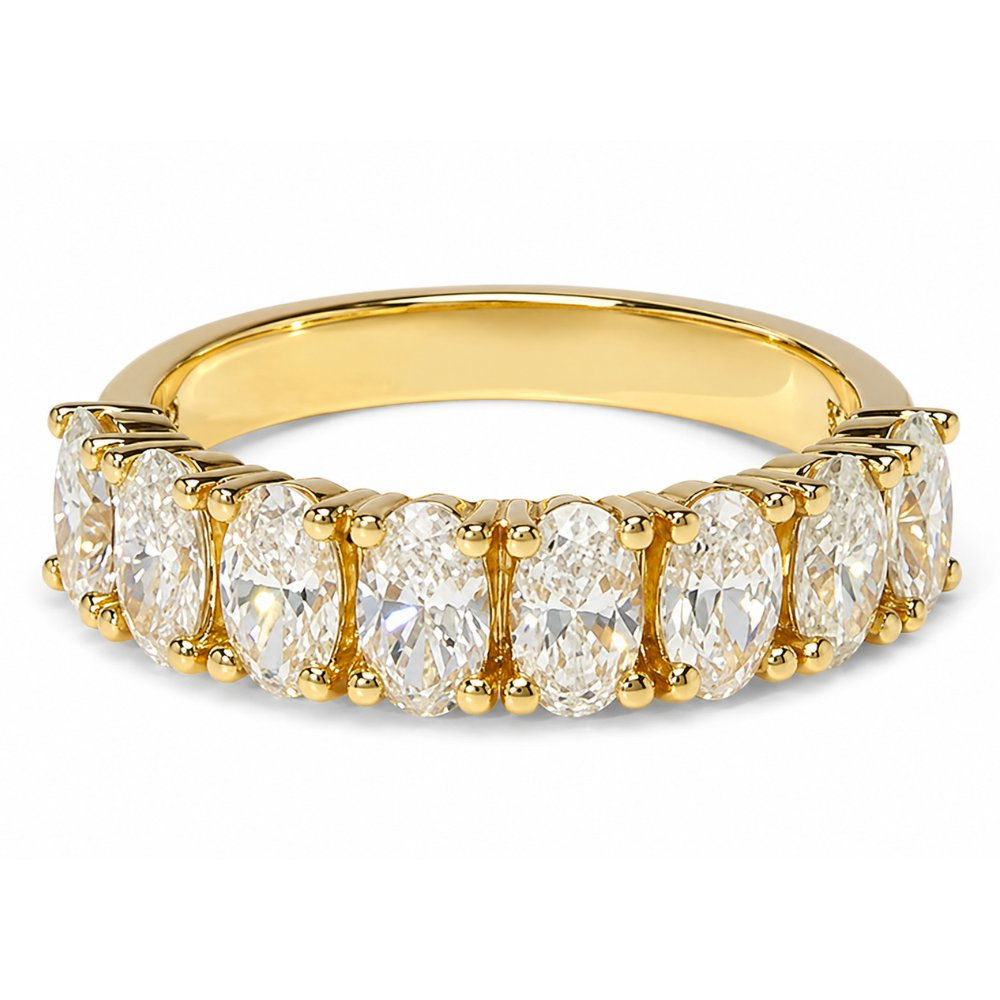 Signature Orianna Oval Half Eternity Band