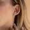Thumbnail: Elkie 1.0cttw Moissanite Huggie Earrings
