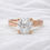Thumbnail: Deborah 2ct Cushion Cut Textured Ring - M and F Series