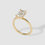 Thumbnail: Signature Rory Radiant Cut 4ct Moissanite Solitaire Ring